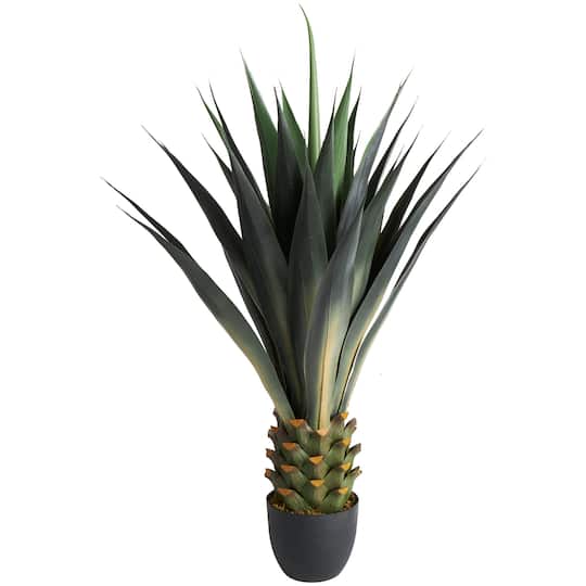4ft. Agave Artificial Tree with Black Pot